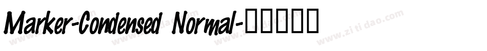 Marker-Condensed Normal字体转换
